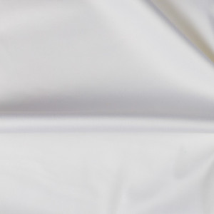 Tissu Satin de coton Blanc - par 10cm -  Mercerine