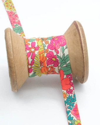 Biais Margaret Annie Liberty Fabrics@ Multicolore - Mercerine