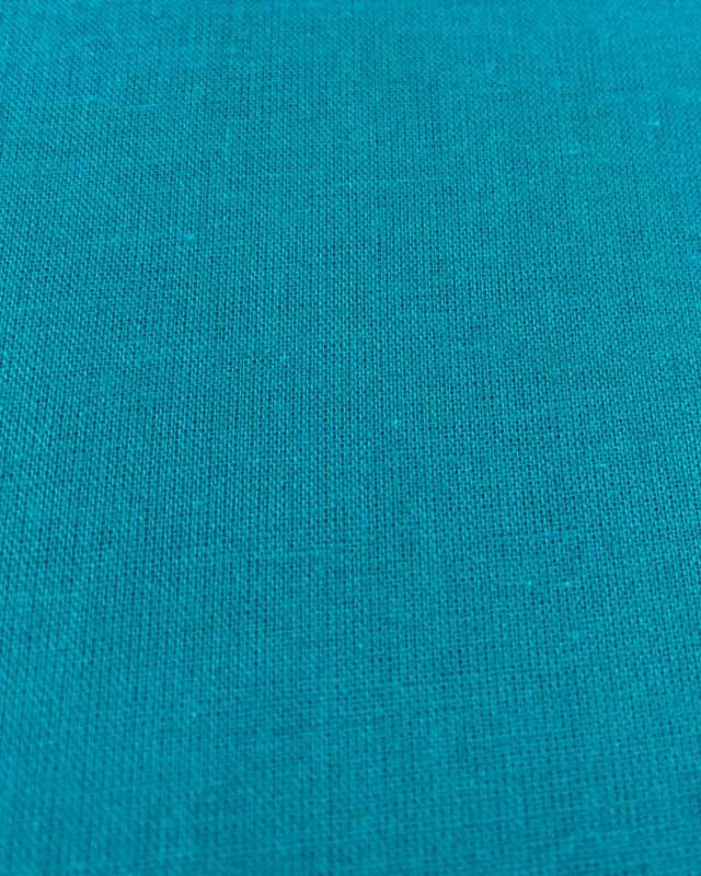 Voile de coton Bleu canard - par 10cm