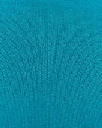 Voile de coton Bleu canard - par 10cm