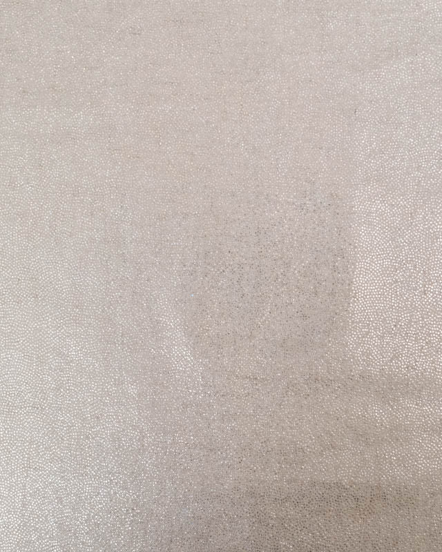 Viscose Lin Mini Pois Argentés - Mercerine