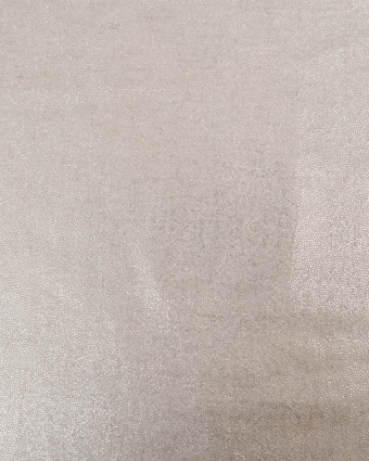 Viscose Lin Mini Pois Argentés - Mercerine