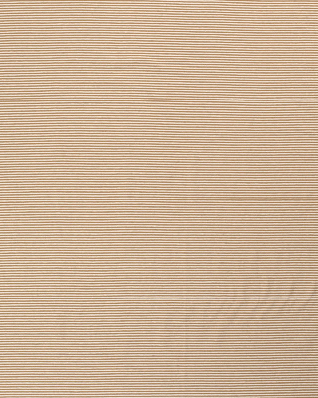 Jersey Fines Rayures Praline - Mercerine