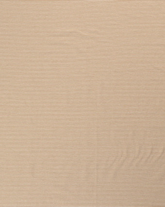 Jersey Fines Rayures Praline - Mercerine