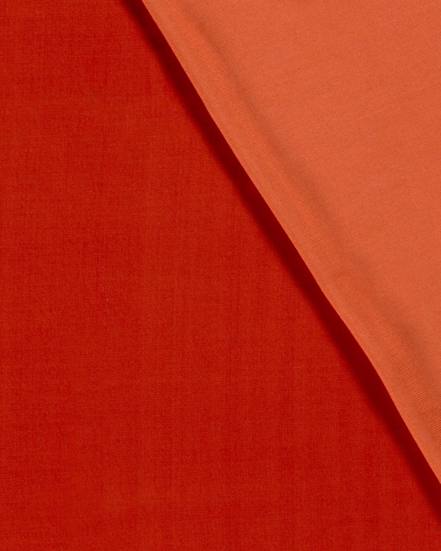 Viscose Satin Unie Brique - Mercerine