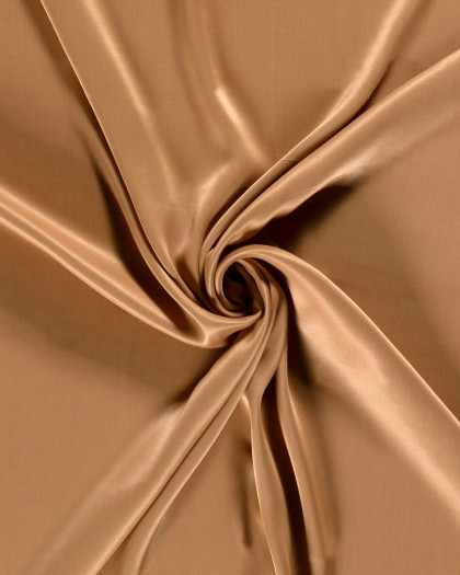 Viscose Satin Unie Camel - Mercerine
