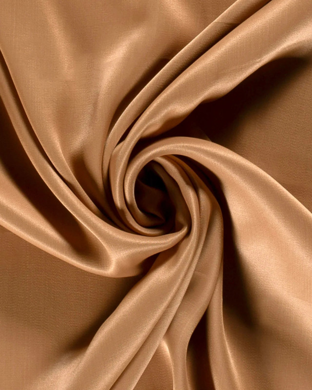 Viscose Satin Unie Camel - Mercerine