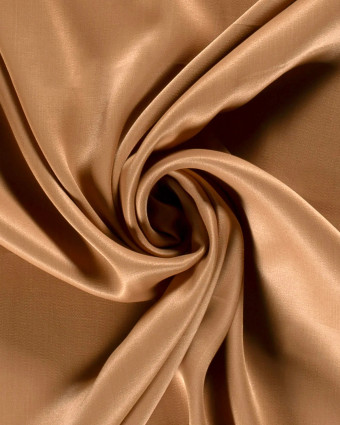 Viscose Satin Unie Camel - Mercerine