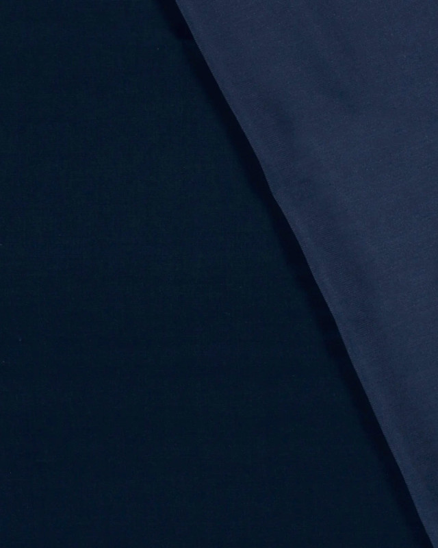 Viscose Satin Unie Bleu Marine - Mercerine
