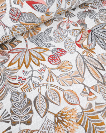 Tissu Jacquard Ameublement Tissé En France Sarong Lin - Mercerine