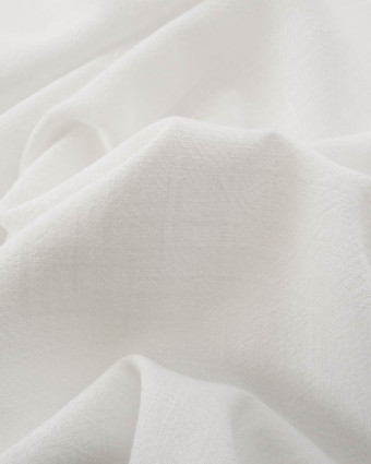 Tissu Lin Lavé Viscose blanc - Mercerine
