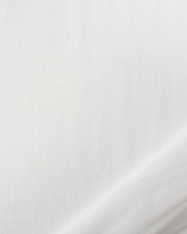 Tissu Lin Lavé Viscose blanc - Mercerine