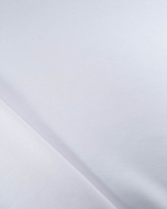 Tissu au mètre : Tissu Jersey Interlock Blanc- Mercerine