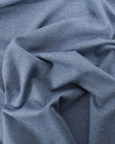 Tissu Jersey Interlock Denim Chiné
