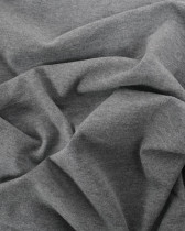 Tissu Jersey Interlock Gris Foncé Chiné
