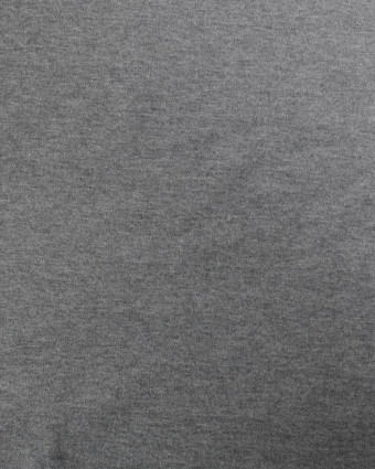 Tissu Jersey Interlock Gris Foncé Chiné - Mercerine