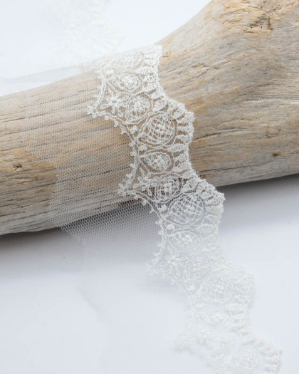Bande broderie fantaisie goutte - Mercerine