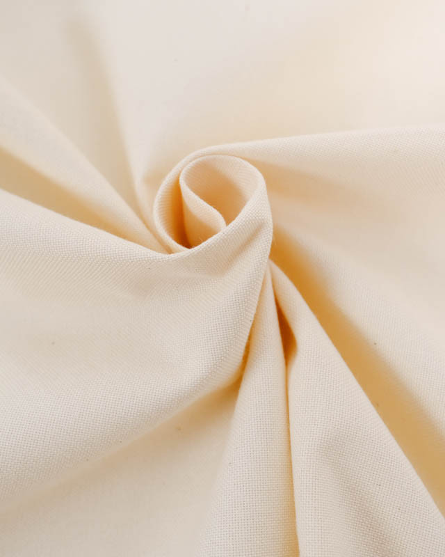 Tissu Coton Demi Natté Ecru - Mercerine