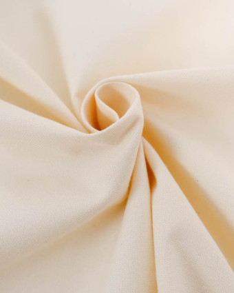 Tissu Coton Demi Natté Ecru - Mercerine