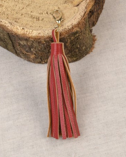 Pompon avec Fermoir Rouge - Mercerine