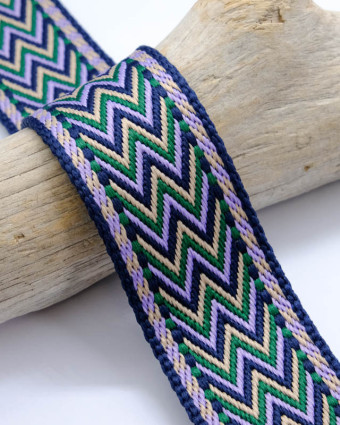 Sangle Fantaisie Chevrons Zigzag - Mercerine