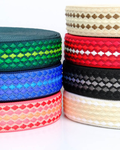 Sangle Fantaisie Losanges multicolores- 7 Coloris