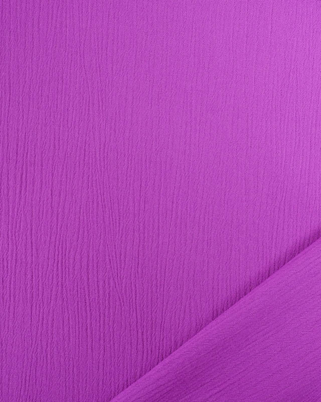 Viscose Crinkle Unie Mauve - Mercerine
