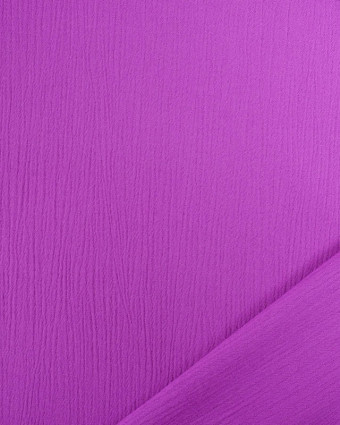 Viscose Crinkle Unie Mauve - Mercerine