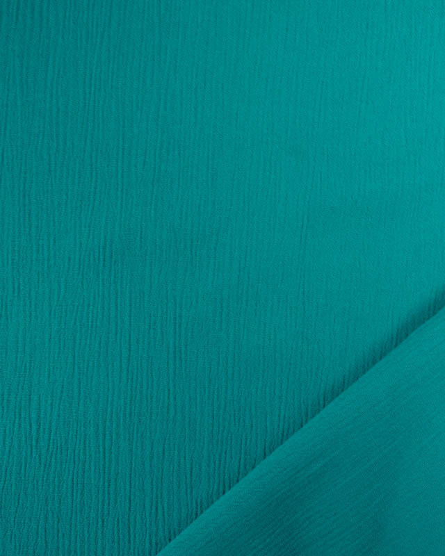 Viscose Crinkle Unie Emeraude - Mercerine