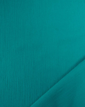 Viscose Crinkle Unie Emeraude - Mercerine