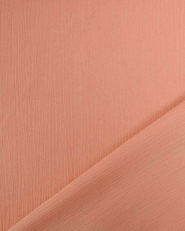 Viscose Crinkle Unie Rose Tendre - Mercerine