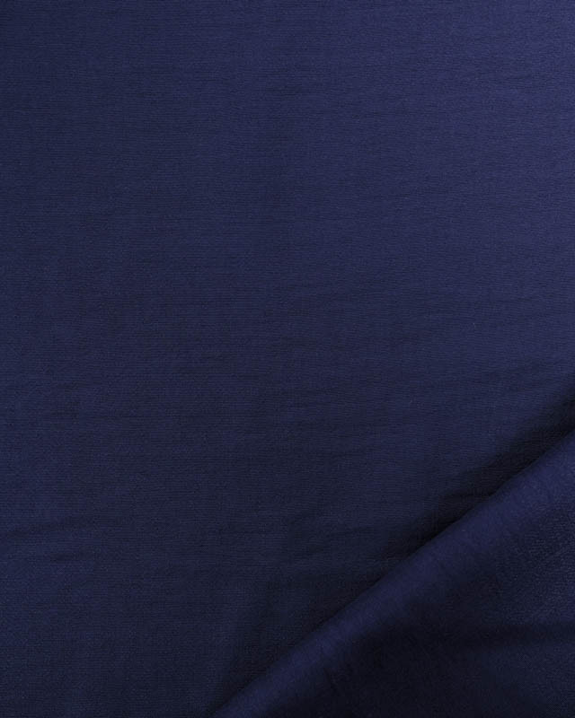 Viscose Mélangée Unie Bleu Marine - Mercerine