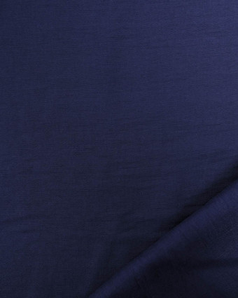 Viscose Mélangée Unie Bleu Marine - Mercerine