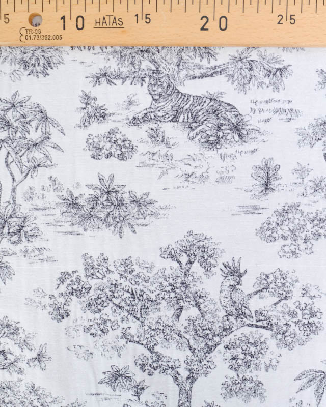 Tissu Jacquard Ameublement Tissé En France Macassar Gris - Mercerine