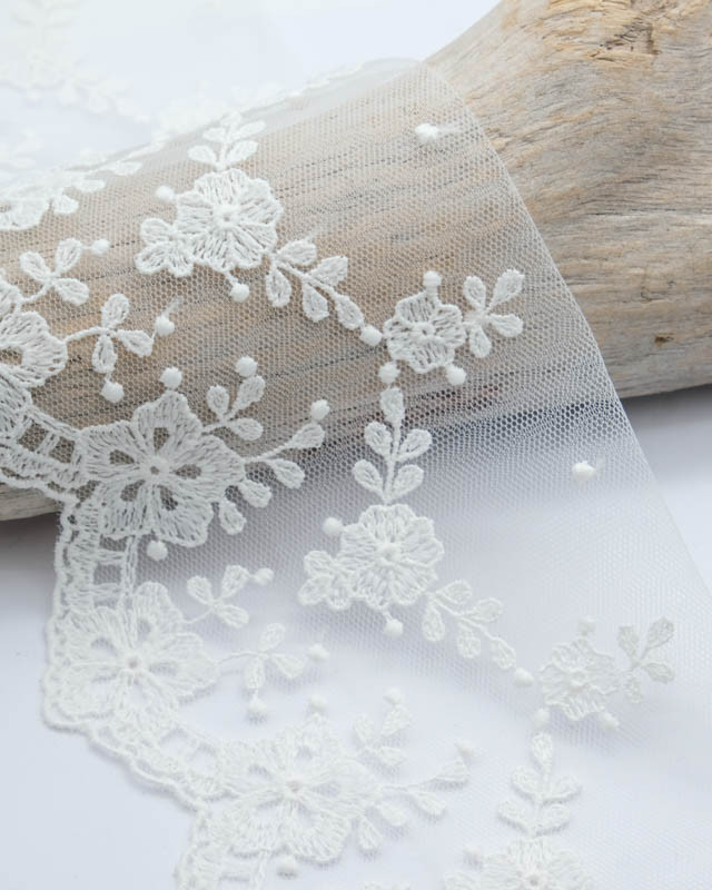 Ruban Dentelle Guipure – Lot 4 Rouleaux (8 M), Largeurs 1,2 à 4 Cm, Blanc, Pour Couture Et Décoration DIY