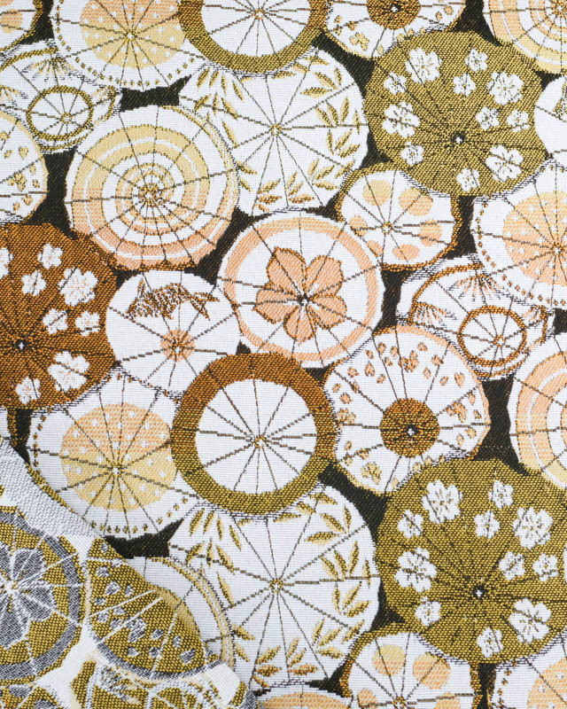 Tissu Jacquard Ameublement Tissé en France Kusmi Gold - Mercerine