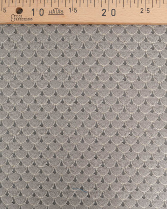 Tissu Jacquard Ameublement Tissé en France Dragon Argent - Mercerine