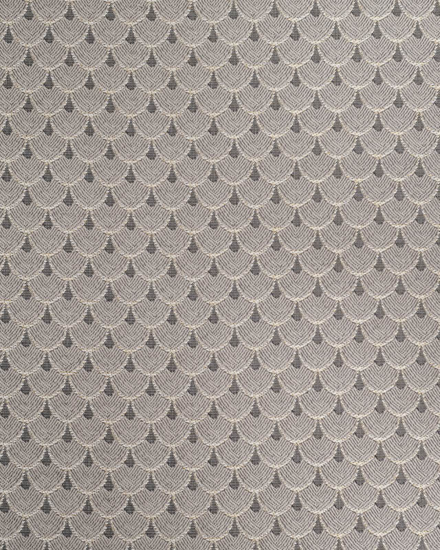 Tissu Jacquard Ameublement Tissé en France Dragon Argent - Mercerine