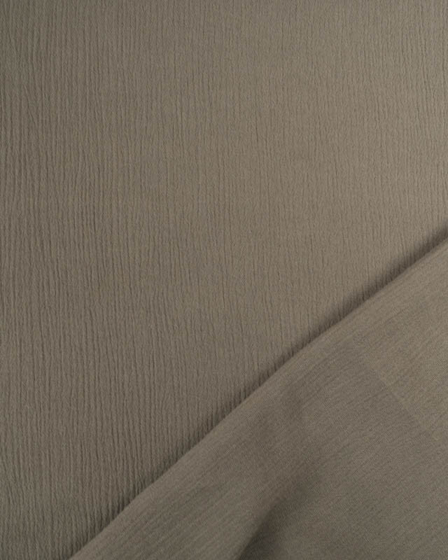 Viscose Crinkle Unie Army - Mercerine