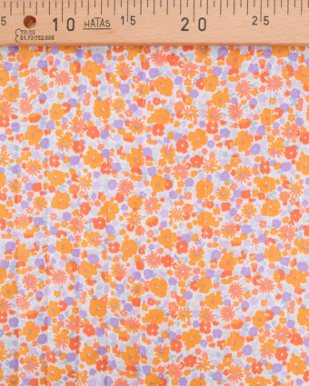 Tissu Matelassé Double Face Fleuri Multicolore - Mercerine