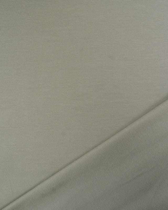 Tissu Jersey de Coton Uni Kaki - Mercerine