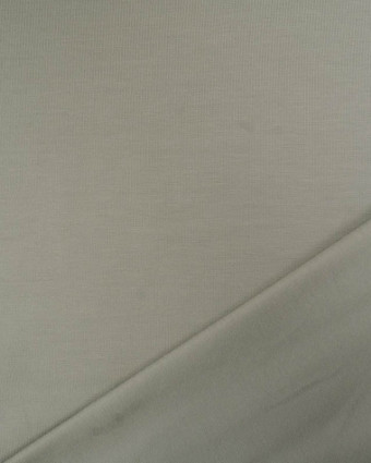 Tissu Jersey de Coton Uni Kaki - Mercerine