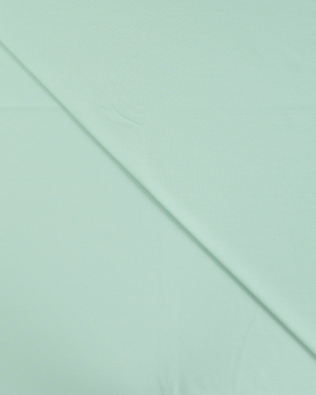 Tissu Jersey de Coton Uni Menthe - Mercerine