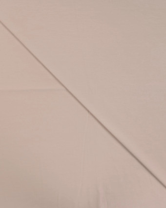Tissu Jersey de Coton Uni Taupe Clair - Mercerine
