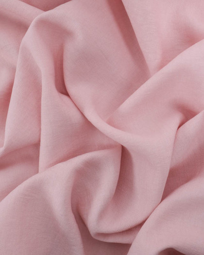 Viscose Unie Texturée Rose Poudré - Mercerine