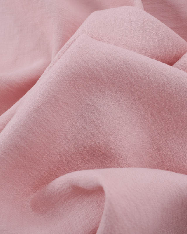 Viscose Unie Texturée Rose Poudré - Mercerine