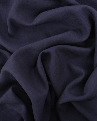 Viscose Unie Texturée Bleu Nuit - Mercerine