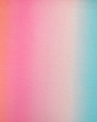 Voile de Coton Digital Dégradé Arc en Ciel - Mercerine