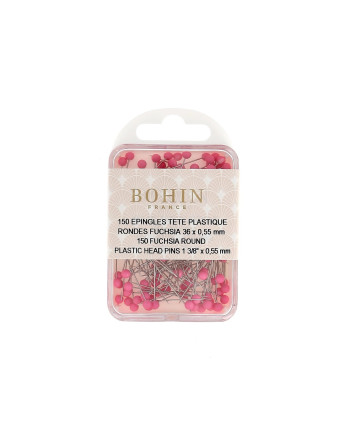 Epingles à tête ronde fuchsia Bohin - Mercerine