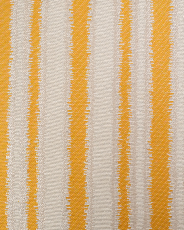 Tissu Jacquard Ameublement Rayures Moutarde - Mercerine